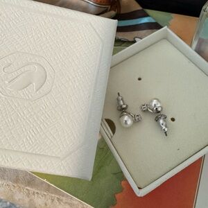 Swarovski Matrix Pearl Studs